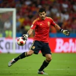 Iker Casillas trong chiếc áo thủ môn Tây Ban Nha 2008