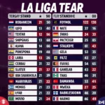 Bảng xếp hạng La Liga