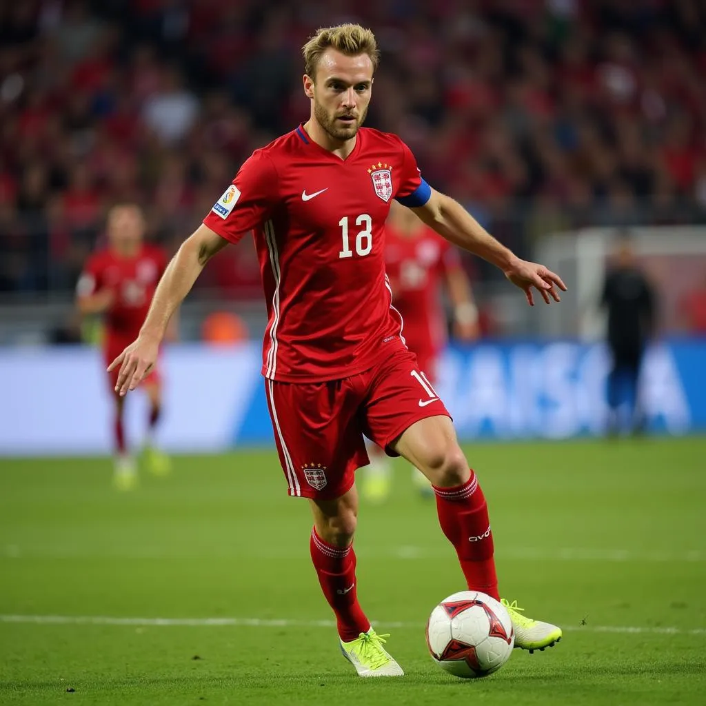 Christian Eriksen dẫn dắt hàng công Đan Mạch