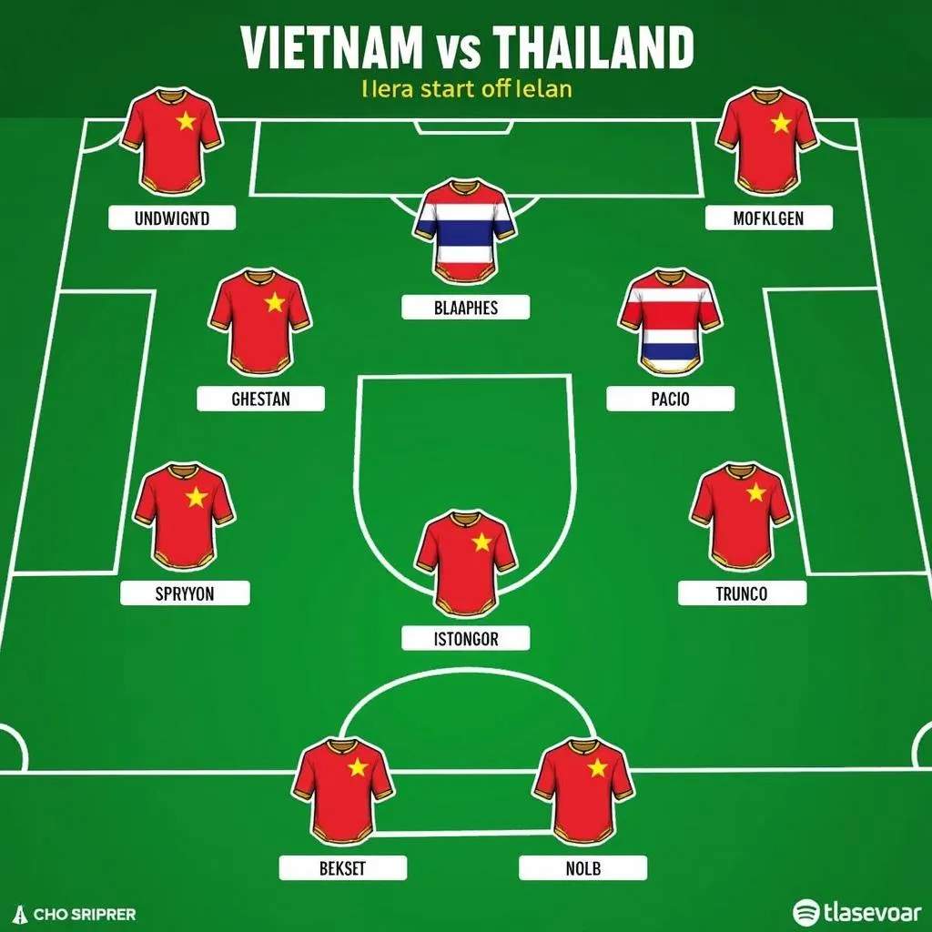 Đội hình Việt Nam - Thái Lan