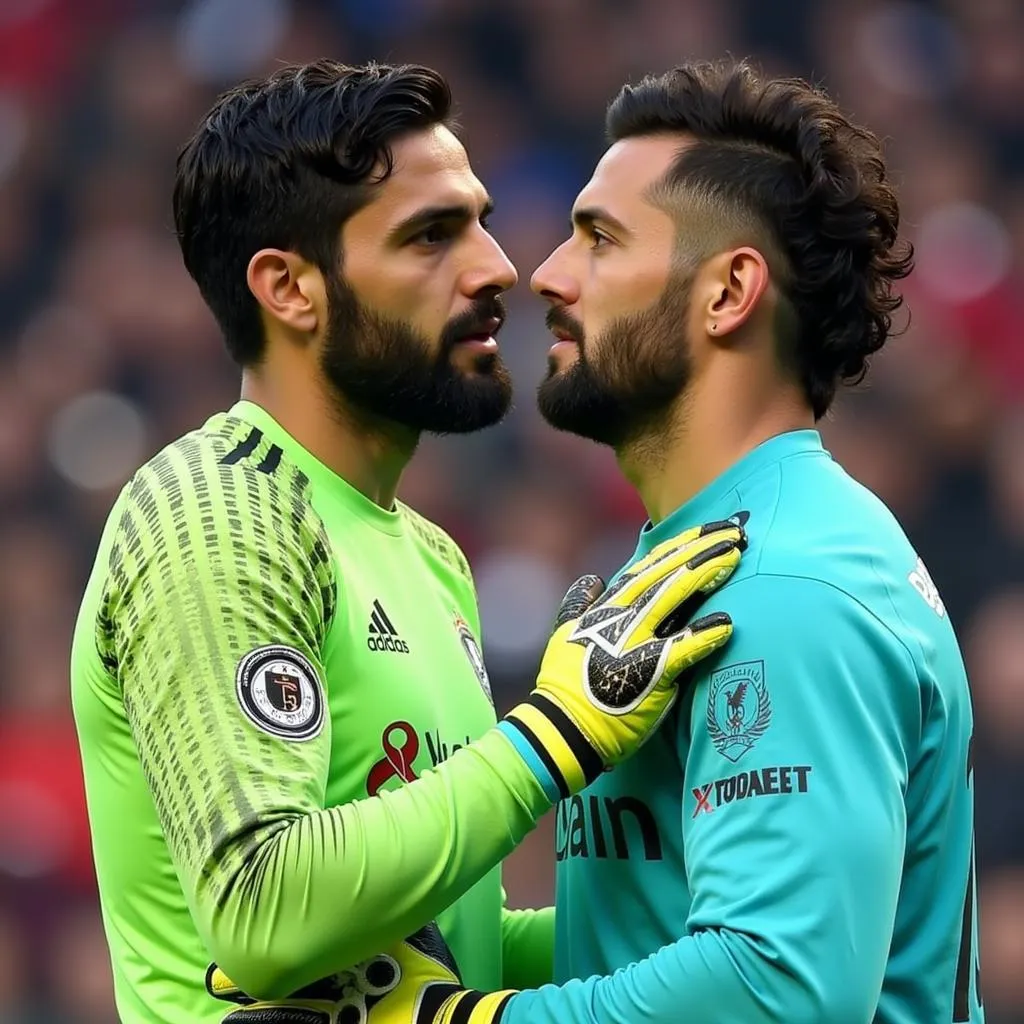 Gianluigi Donnarumma và Alisson Becker, hai trong số những thủ môn trẻ tài năng nhất thế giới