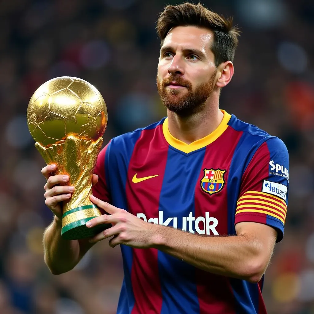 Lionel Messi nhận danh hiệu Quả bóng Vàng FIFA