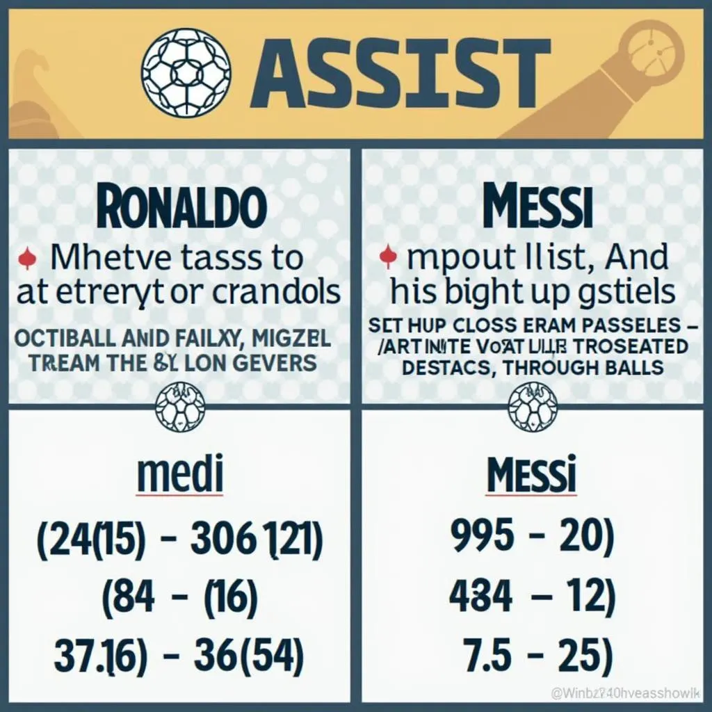 Ronaldo và Messi: Ai là nghệ sĩ kiến tạo xuất sắc?