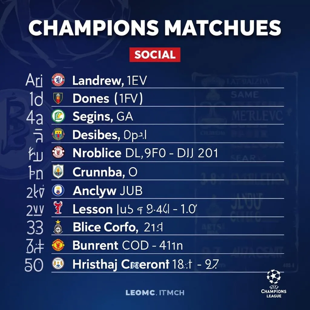 Lịch thi đấu bóng đá Champions League đêm nay