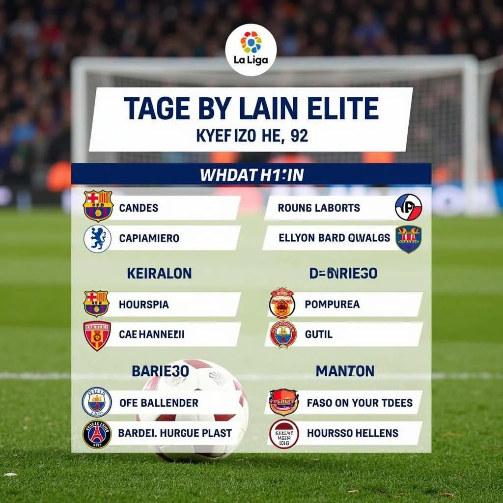 Lịch thi đấu La Liga ngày mai: Cập nhật mới nhất