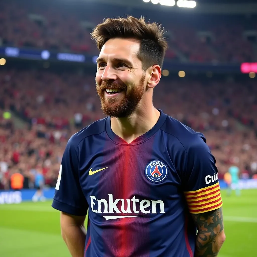 Lionel Messi sous les couleurs du Paris Saint-Germain