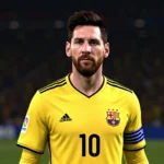 Hình ảnh Lionel Messi trong PES 2020 với định dạng PNG