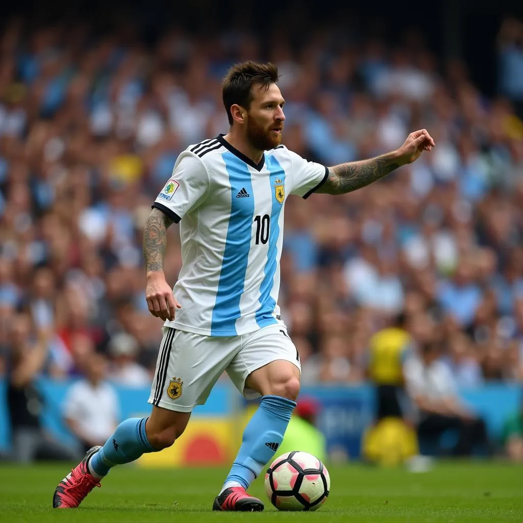 Lionel Messi tỏa sáng trên sân cỏ