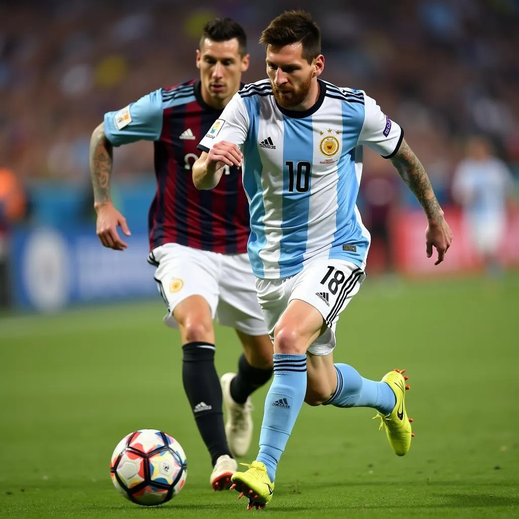 Ảnh Messi năm 2018 trong World Cup