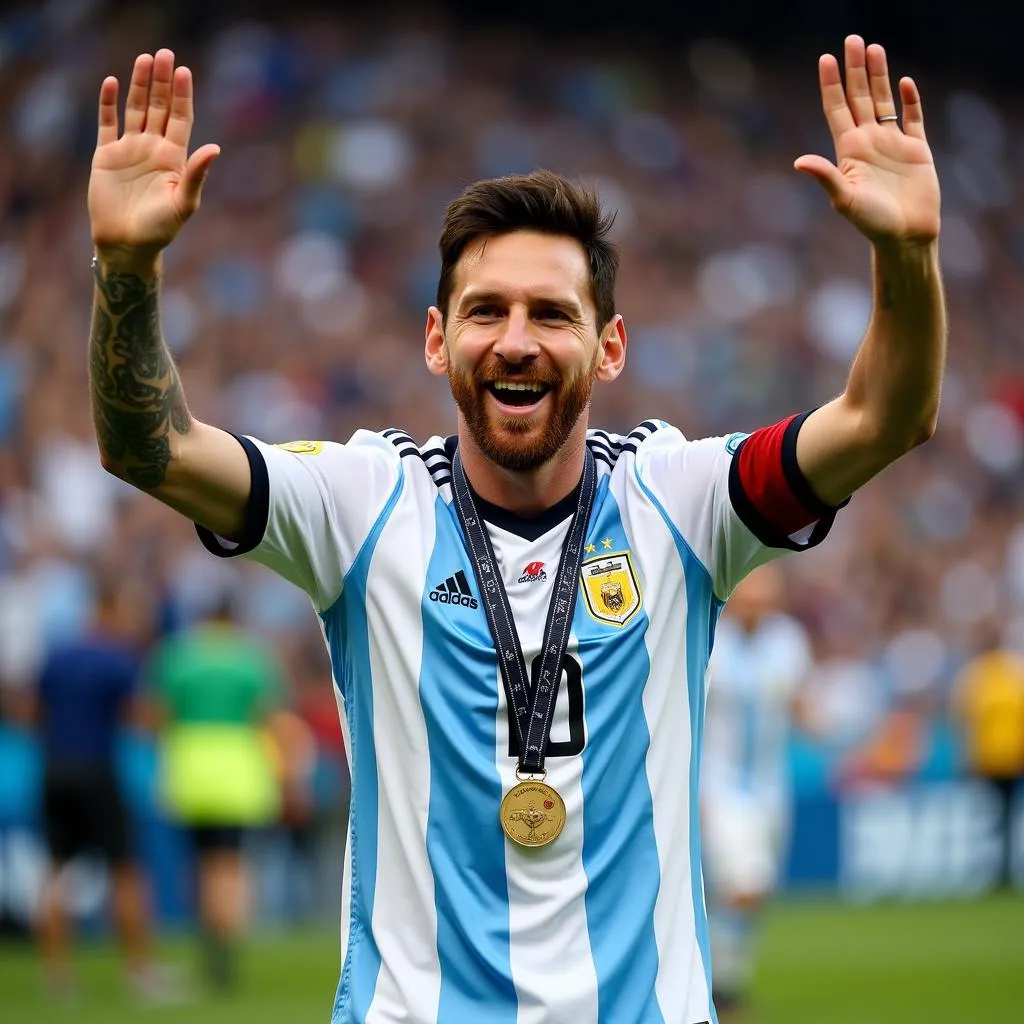 Messi's Triumph with Argentina: Celebrating the World Cup Victory