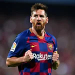 Hình nền Messi trong màu áo Barcelona