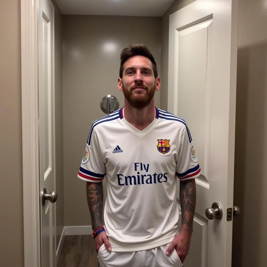 Messi Bị Nhốt Trong Nhà Vệ Sinh