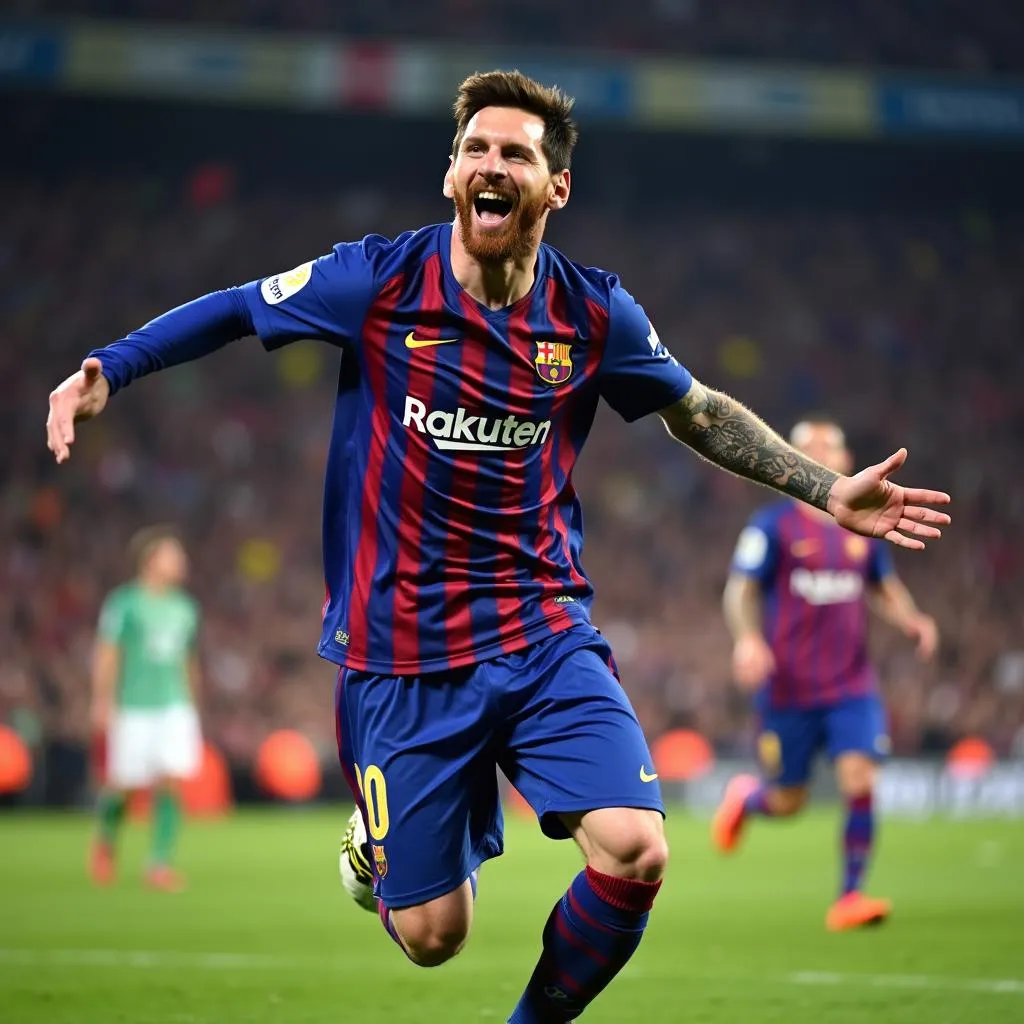 Messi's Joyful Celebrations - A Symbol of Triumph