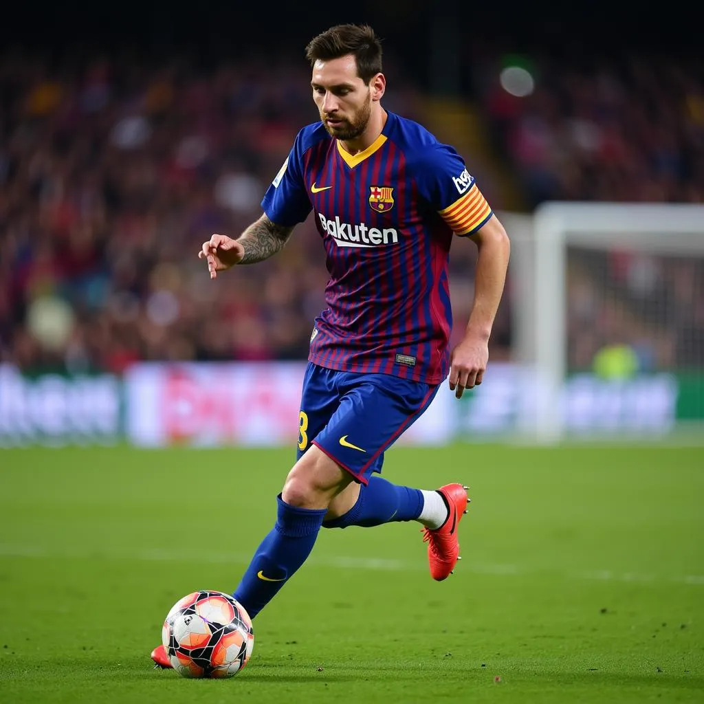 Hình ảnh Lionel Messi thi đấu