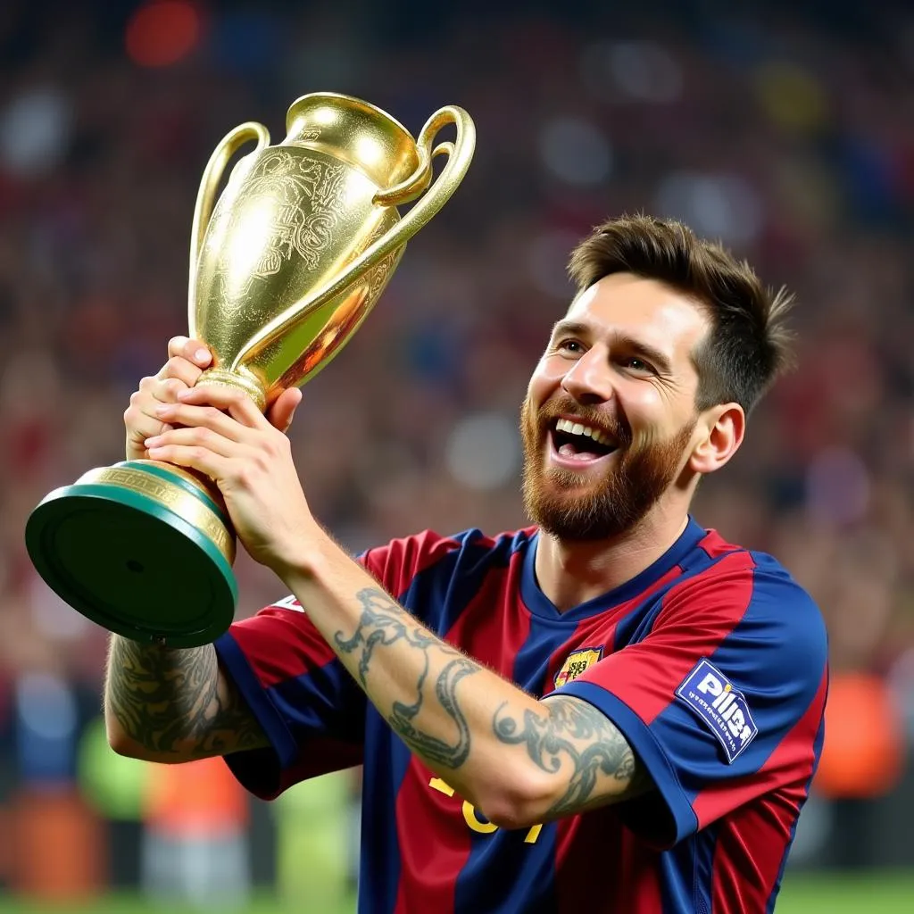 Messi Cười Rạng Rỡ