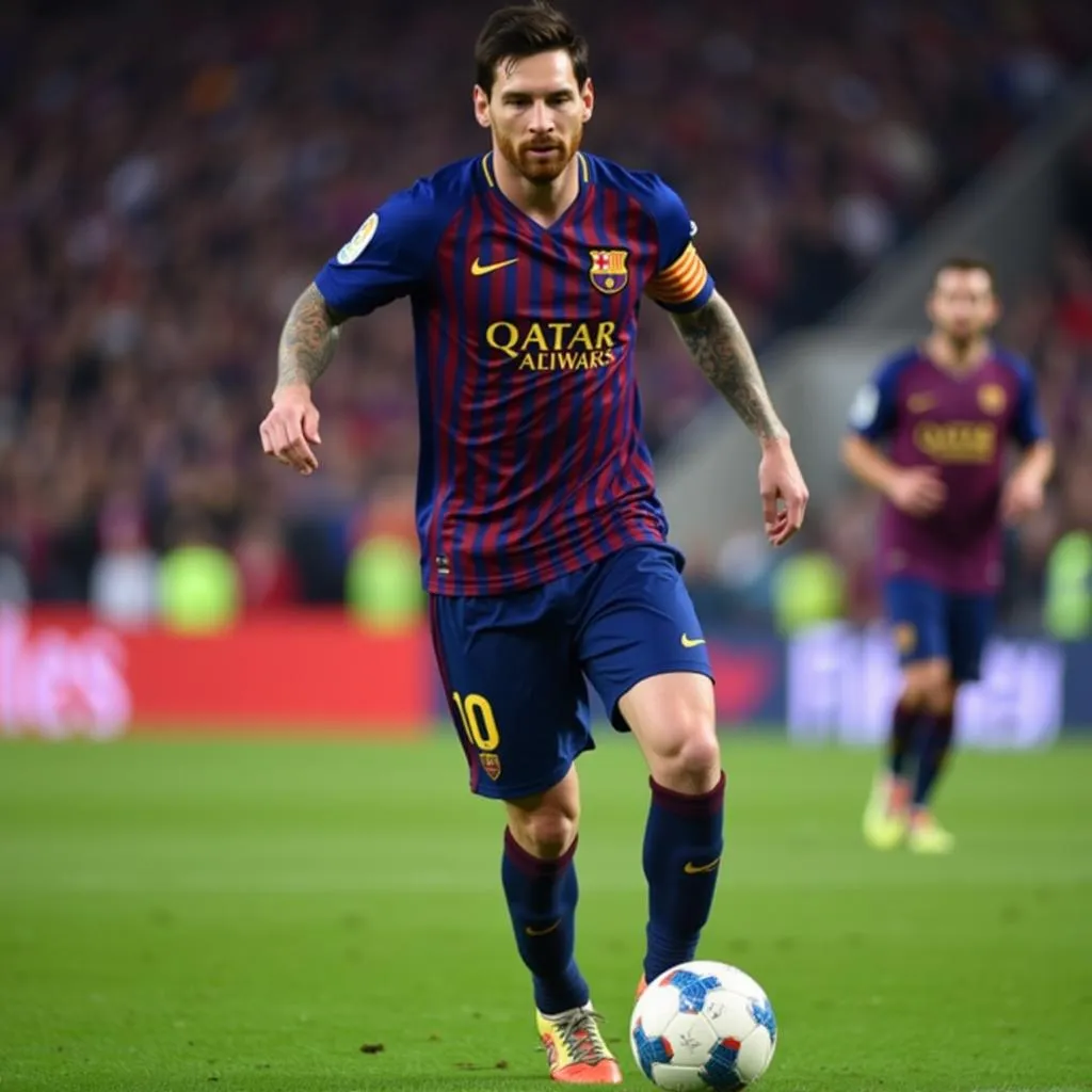 Messi's Dribbling Skills Showcased in Creative Edits