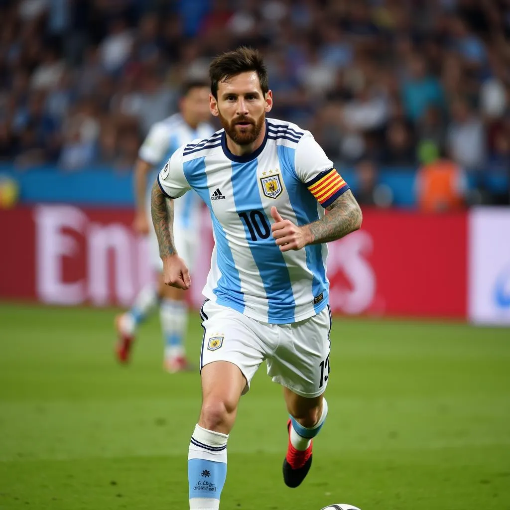 Lionel Messi ghi bàn cho Argentina