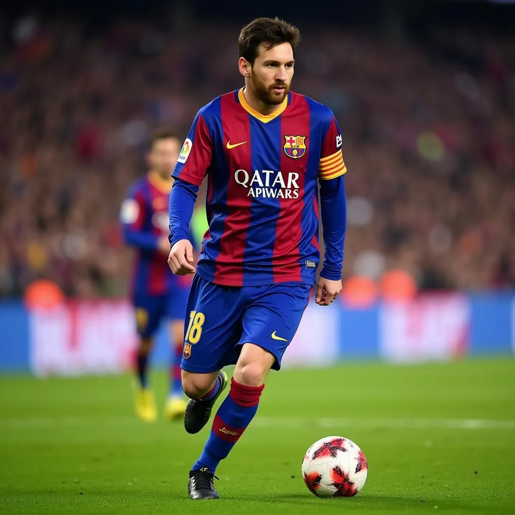 Lionel Messi ghi bàn cho Barcelona