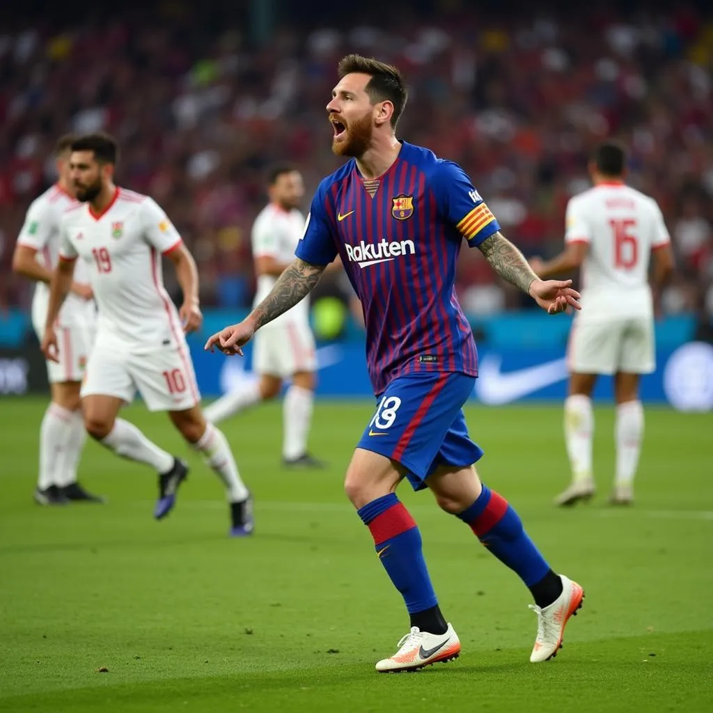 Messi ghi bàn thắng vào lưới Iran ở World Cup 2022