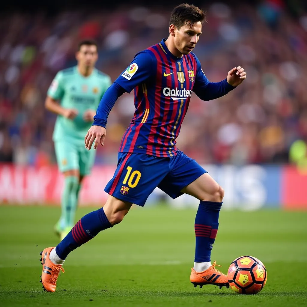 Messi NHD 5 thể hiện kỹ thuật điêu luyện