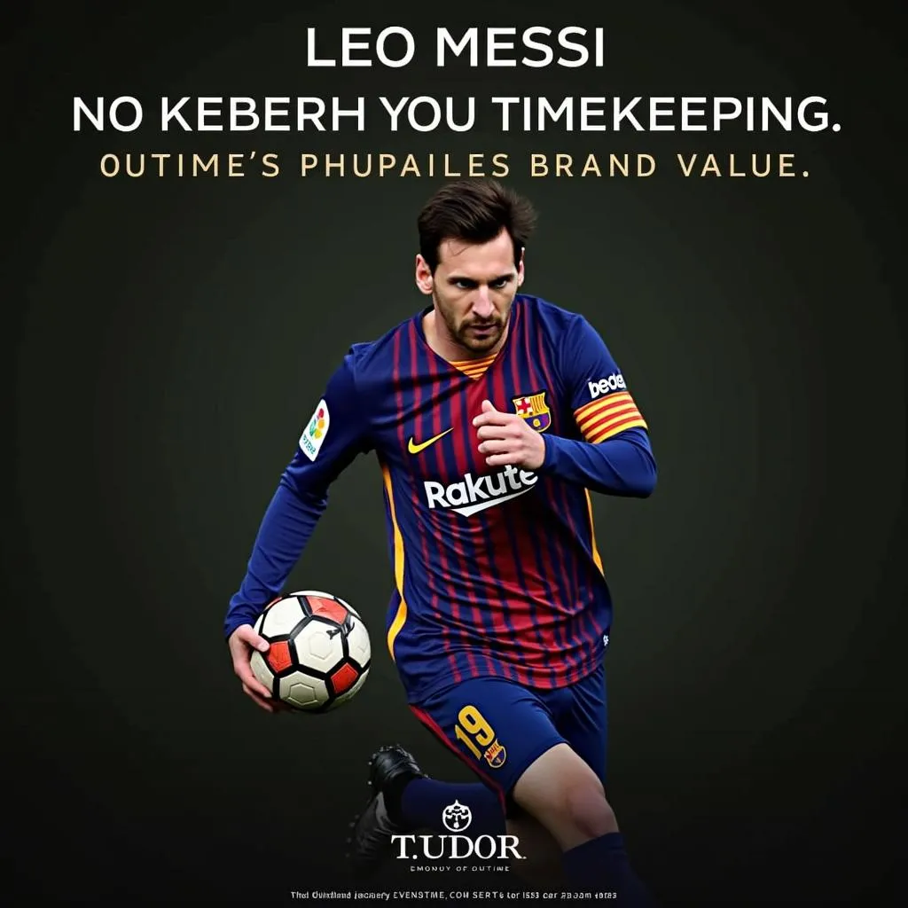 Leo Messi trong chiến dịch quảng cáo Tudor