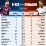 Messi and Ronaldo goals and stats comparison