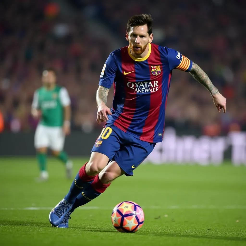 Lionel Messi trên sân cỏ