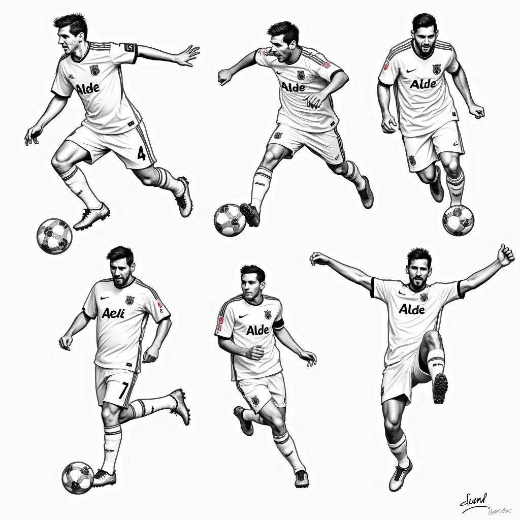 Hình ảnh Messi sketch đẹp mắt