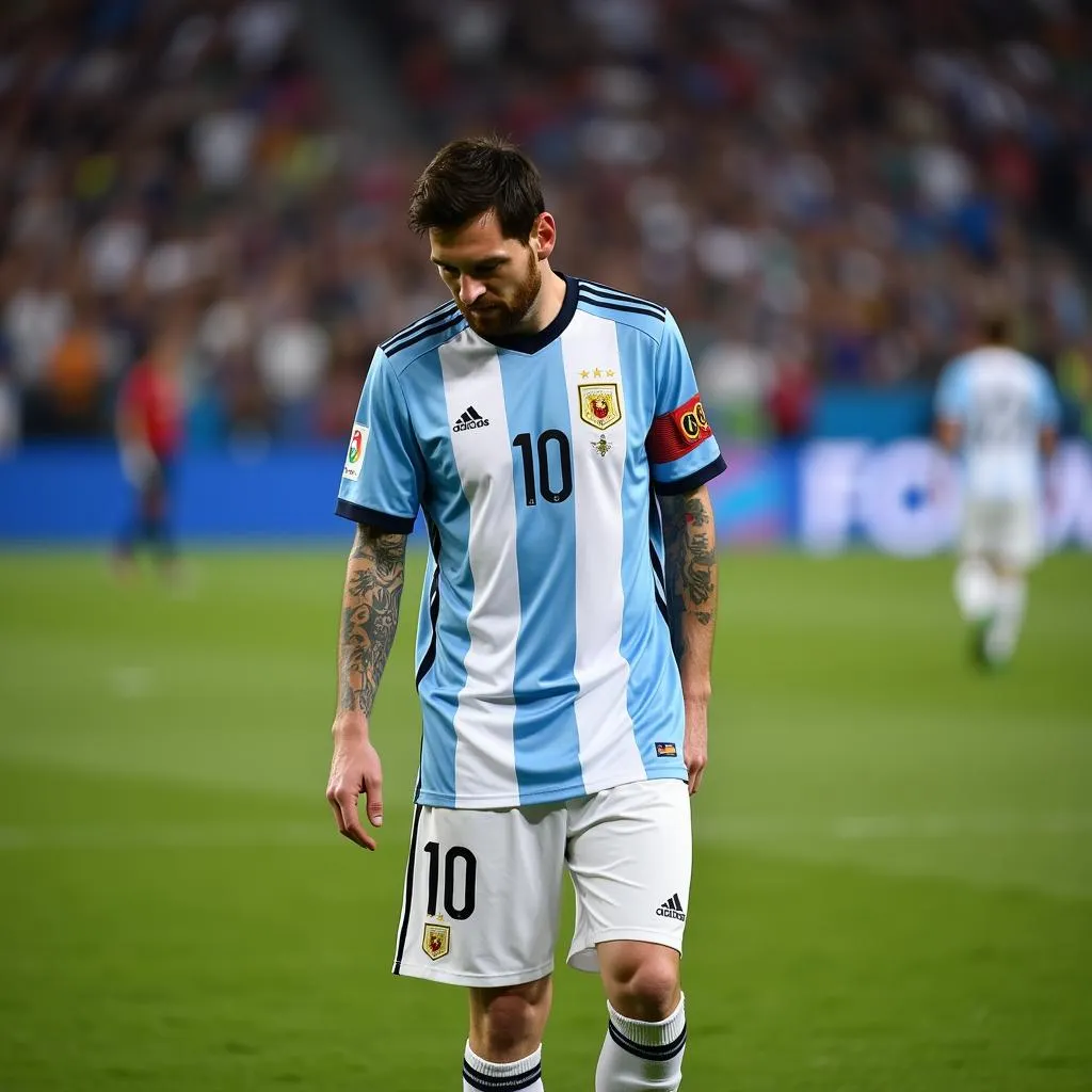 Messi Disappointment World Cup 2018