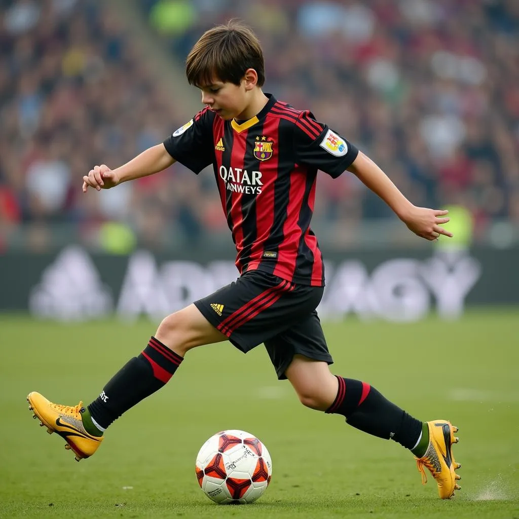 Lionel Messi Juggling the Ball at Newell's Old Boys