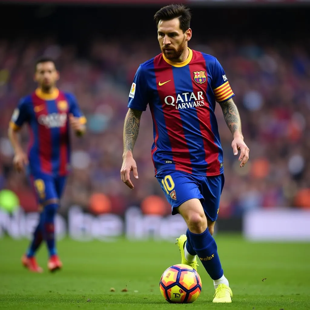 Messi trở lại sân cỏ sau chấn thương gãy răng