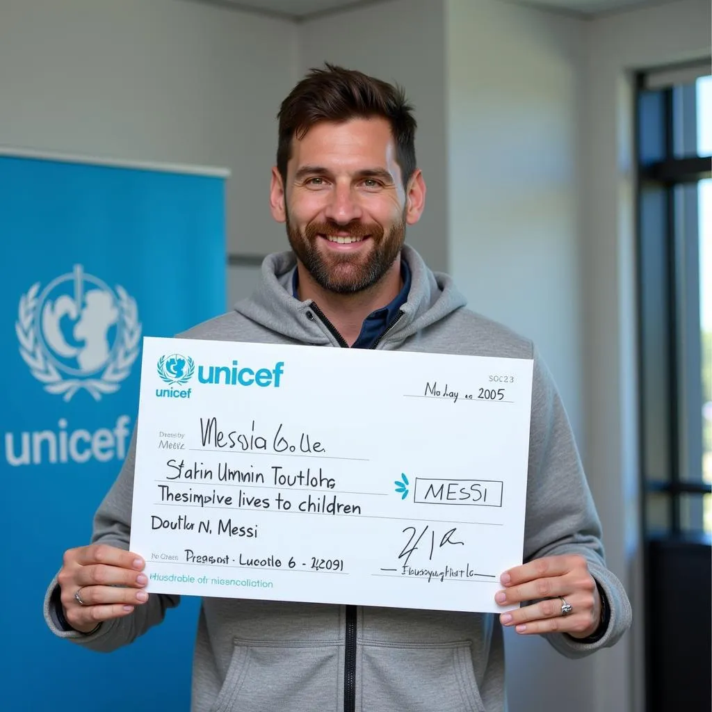 Messi Donates to Unicef: A Heartfelt Gesture