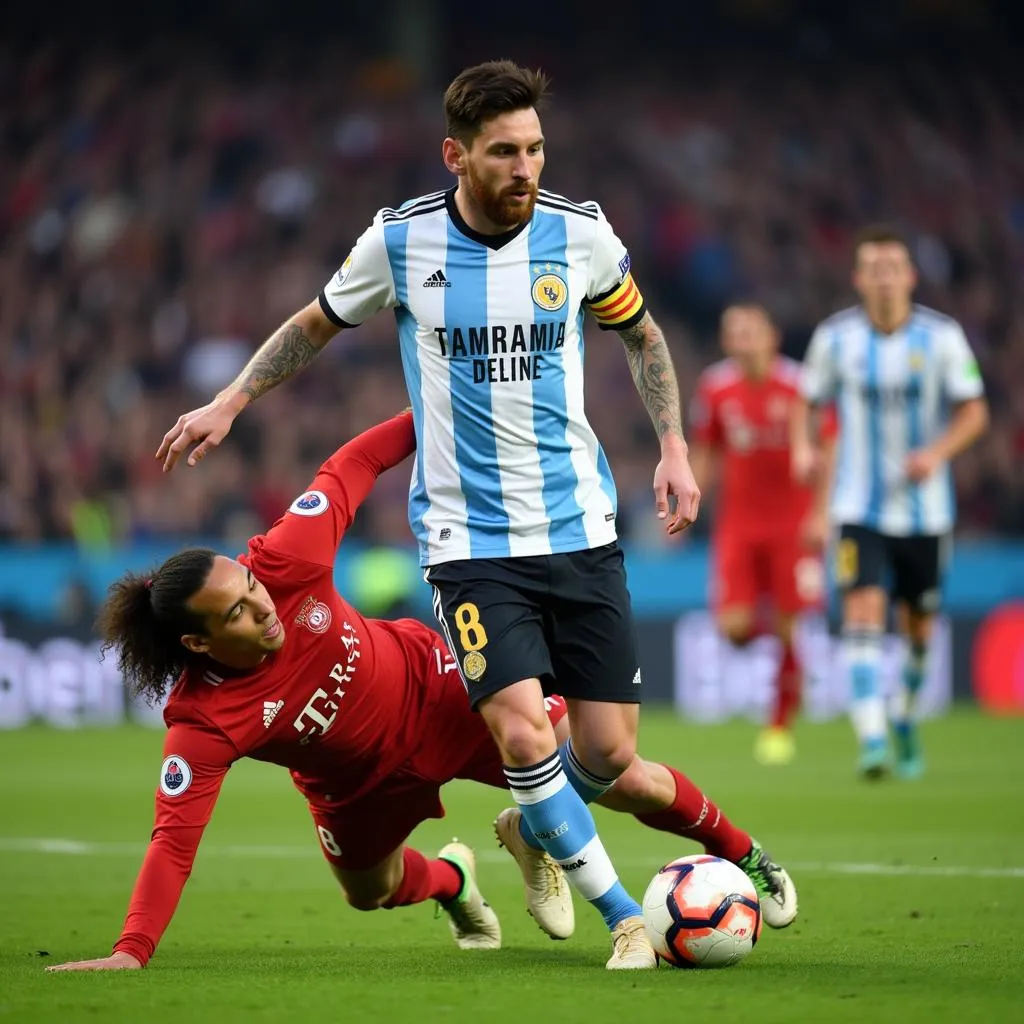 Messi vượt qua Van Dijk