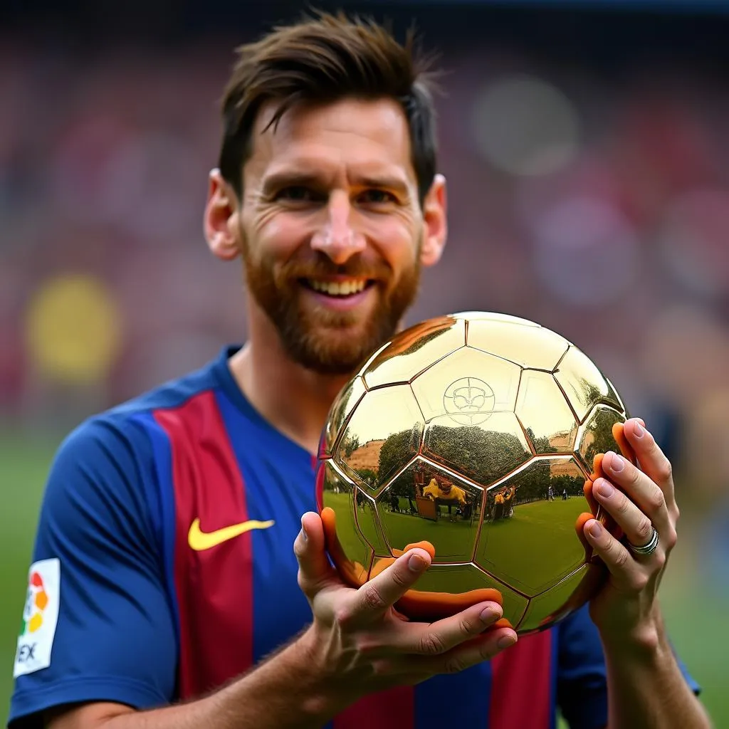 Lionel Messi Giữ Quả Bóng Vàng