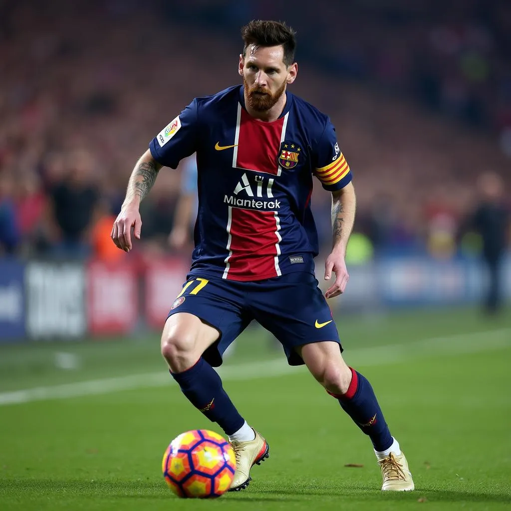 Lionel Messi đang thi đấu cho Paris Saint-Germain