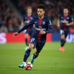 Neymar thể hiện kỹ thuật điêu luyện trong màu áo Paris Saint-Germain