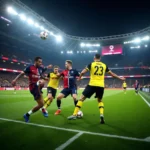 PSG vs Dortmund trận đấu