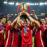 Quang Hải nâng cúp vô địch AFF Cup cùng đồng đội