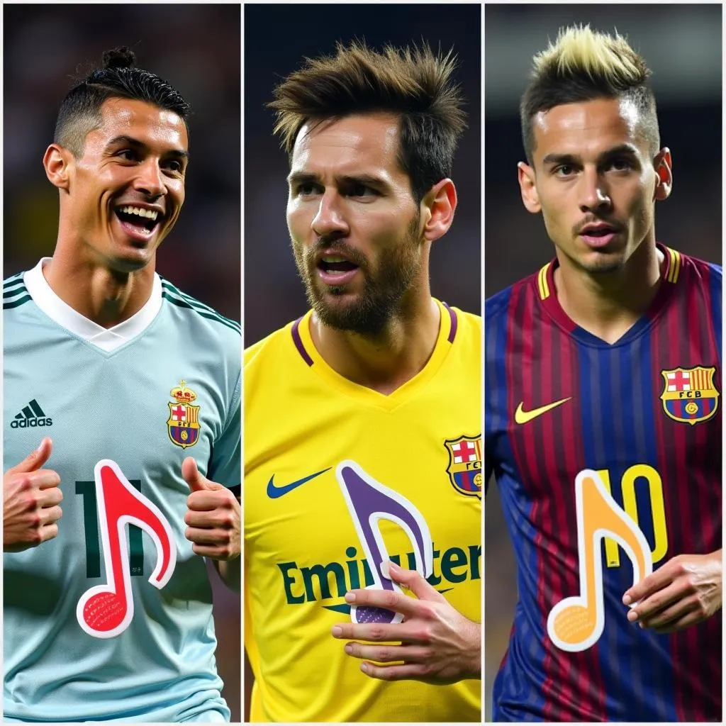 Ronaldo, Messi và Neymar - Những Bài Hát Yêu Thích