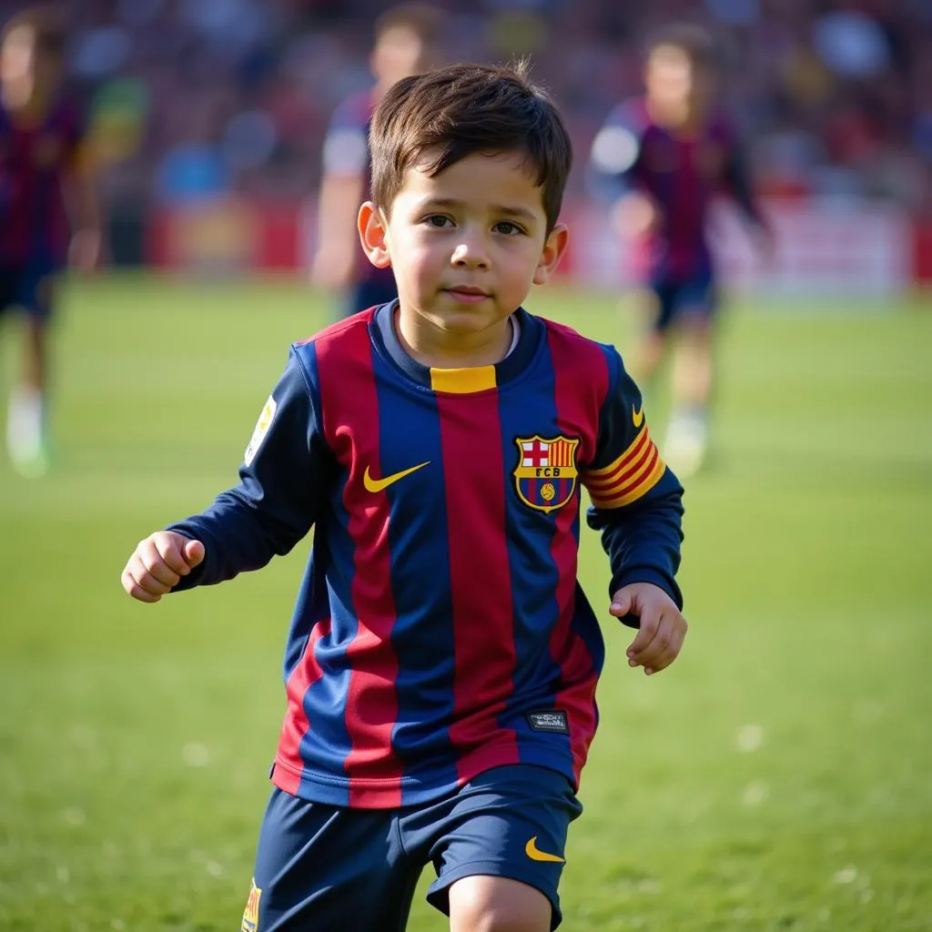 Thiago Messi, con trai đầu lòng của Lionel Messi