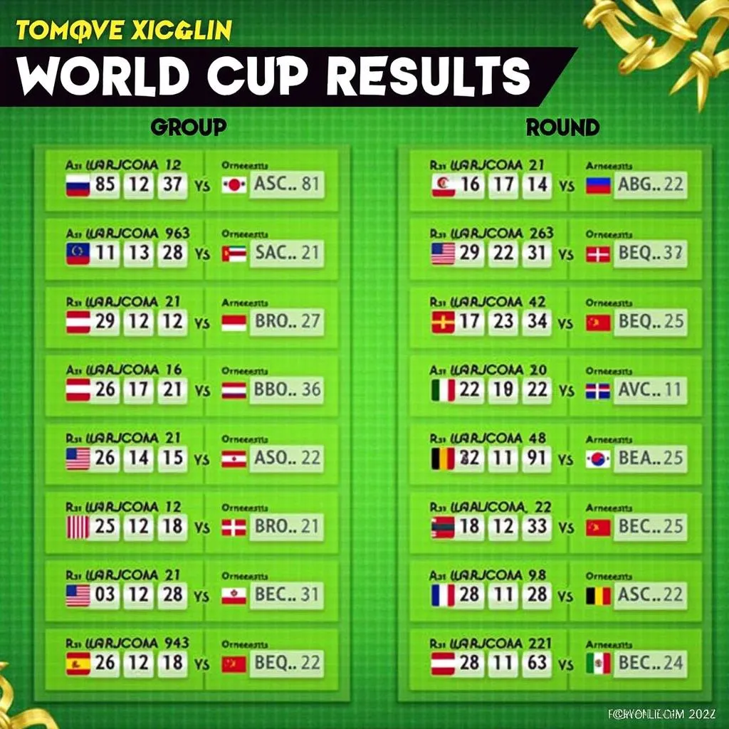 Kết quả World Cup 2023