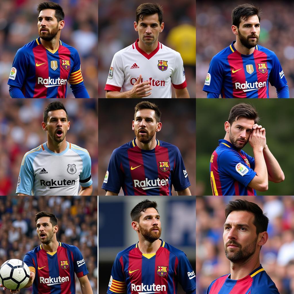 Ảnh Messi xấu chế lan truyền trên mạng xã hội