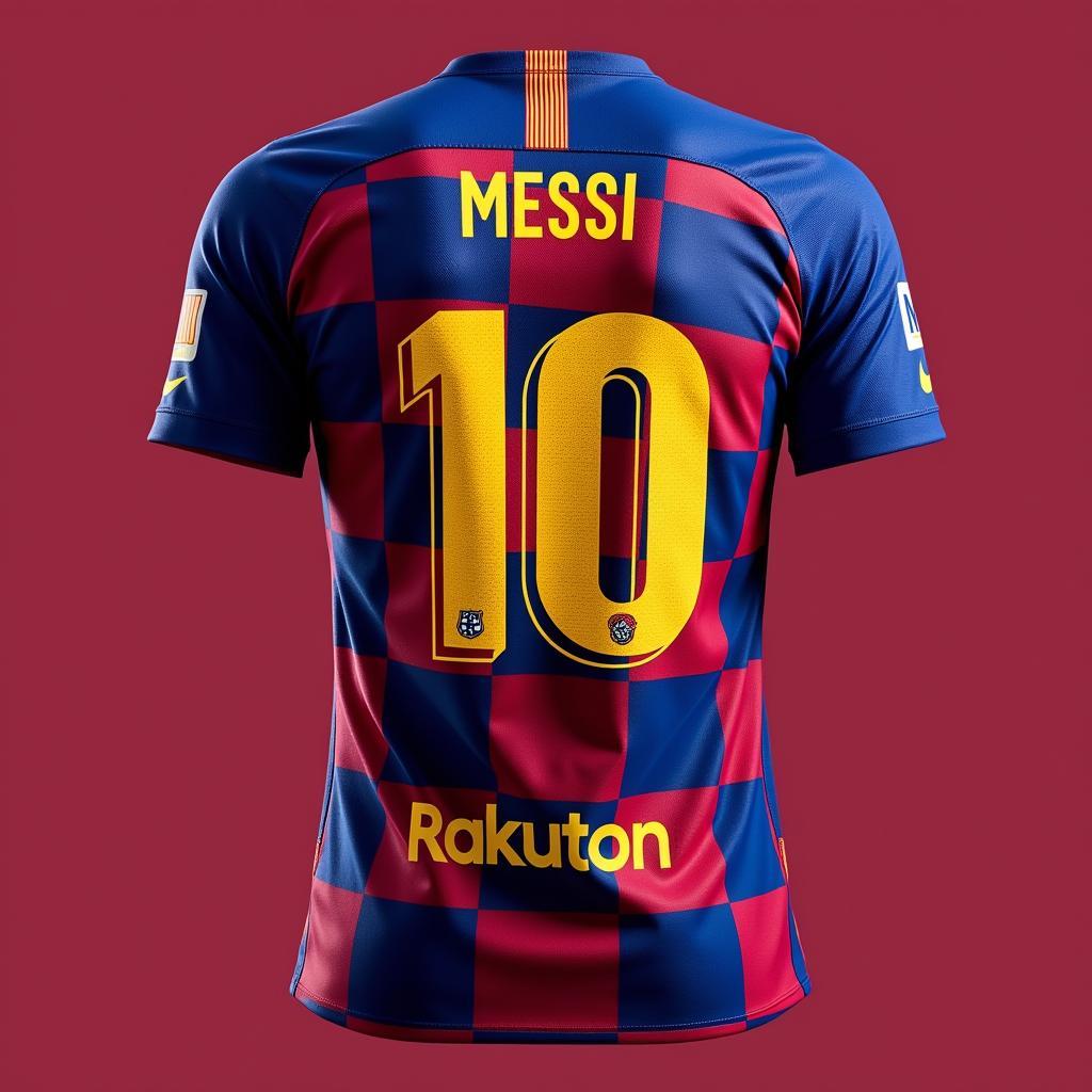 Áo đấu Barca 2019 Messi sân nhà