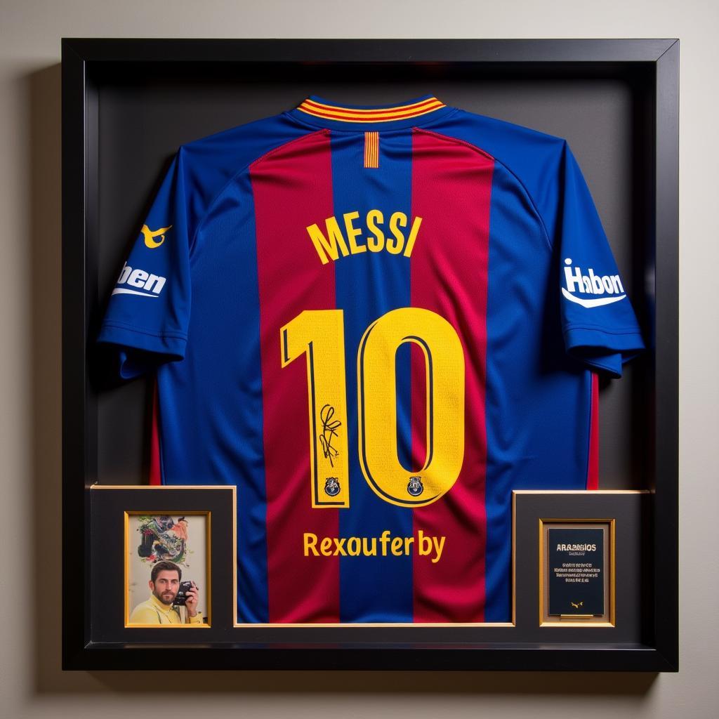 Áo đấu Barca 2019 Messi sưu tầm