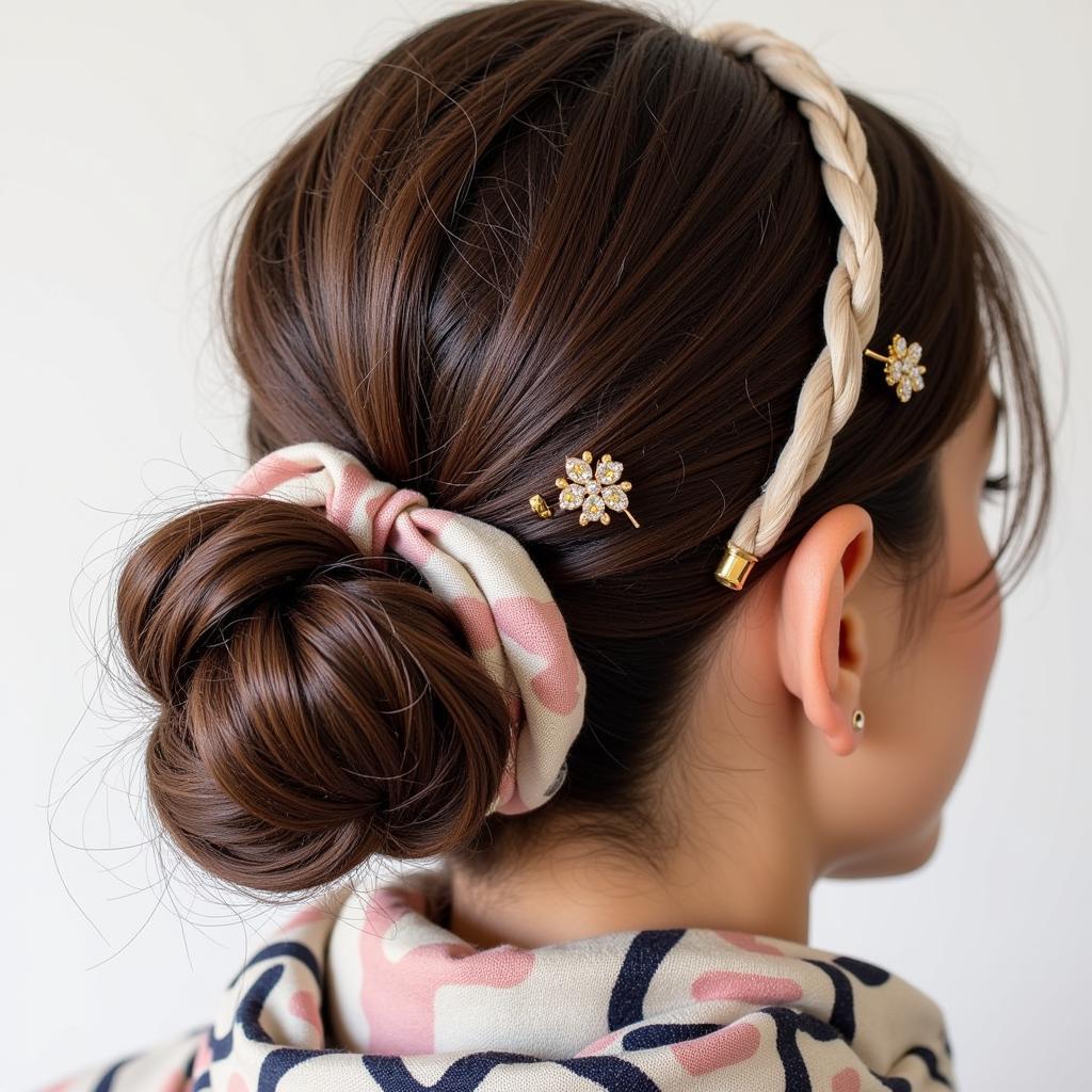 Accessories for Decorating a Messy Bun