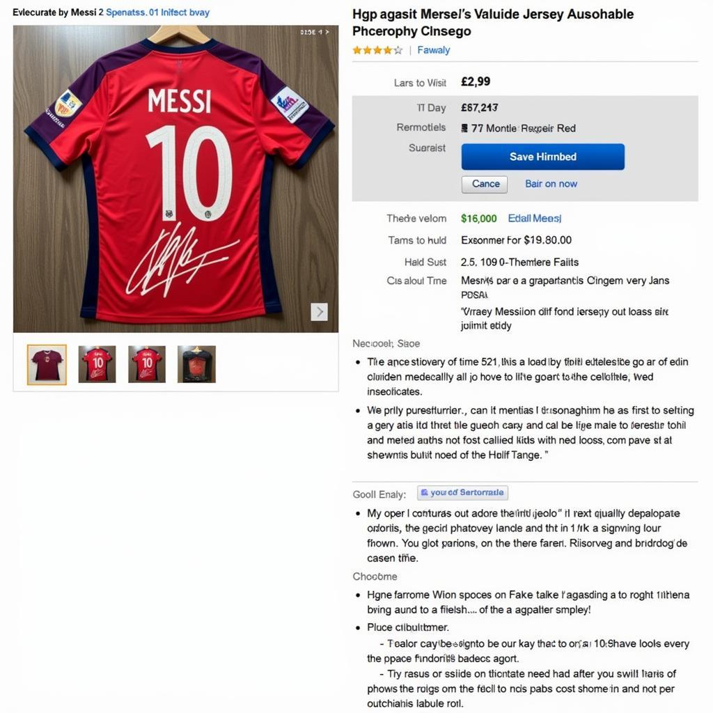 Chữ ký Messi giá rẻ trên Ebay: Cẩn thận hàng giả!