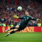 David De Gea thực hiện pha cứu thua ngoạn mục