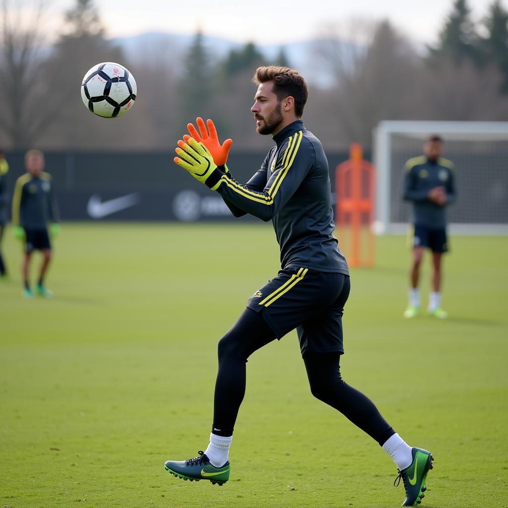 David de Gea tập luyện chăm chỉ