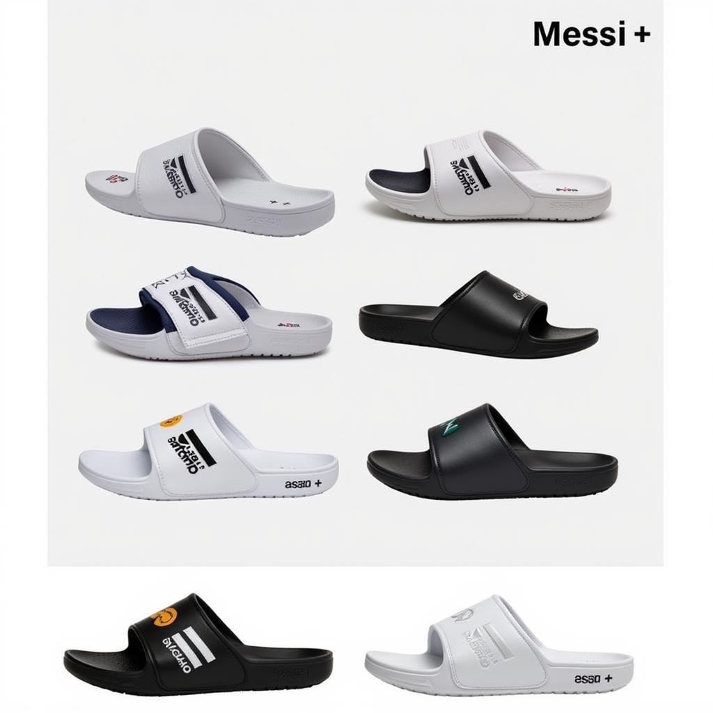 Dép lê adidas Slides Messi thiết kế thể thao