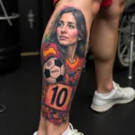 Hình xăm chân của Messi